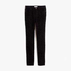 Madewell 9” Mid-Rise Skinny Jeans: Flocked Leopard Edition |Size 27|